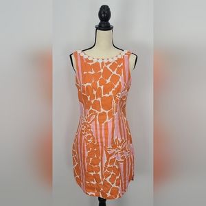 Lilly Pulitzer Linen Giraffe Dress, size 6